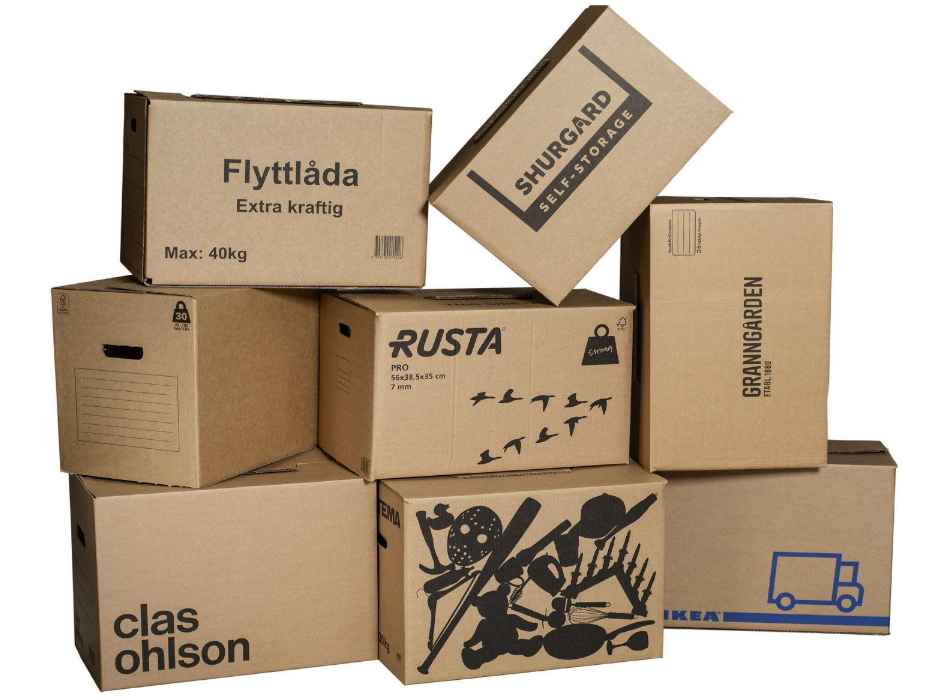 flyttkartonger kontor förvaringslådor billigt office store kontorsmaterial